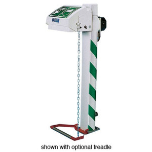 JUSTRITE Pedestal Mount, Closed ABS Bowl, Hughes Eye/Face Wash, Freeze Protected, Galvanized Pipe, 120V C1D2 - H45GP-1H