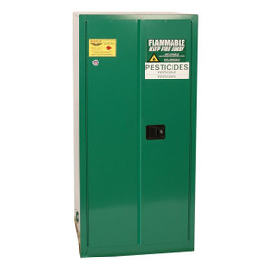 EAGLE 55 Gallon, 1 Drum, Vertical, 1 Shelf, 2 Door, Manual Close, Pesticide Safety Cabinet, Green - PEST26X EAGLE 55 Gallon, 1 Drum, Vertical, 1 Shelf, 2 Door, Manual Close, Pesticide Safety Cabinet, Green - PEST26X