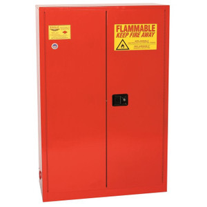 EAGLE 60 Gallon, 5 Shelves, 2 Doors, Sliding Self Close, Paint Safety Cabinet, Red - PI45X