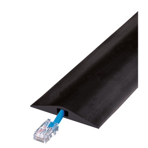 CHECKERS 10 ft. Single Channel Rubber Duct Cable Cover for Phone or Internet Cords - RFD1-10