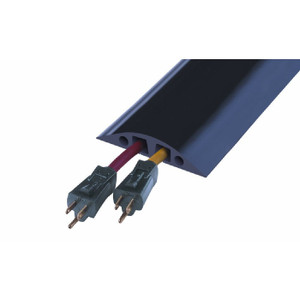 CHECKERS 10 ft. 2-Channel Rubber Duct Office Cable Protector - RFD6-10