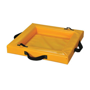 EAGLE 2’x2’x4”, 10 Gallon Capacity, Spill Containment Berm, Quik-Deploy™ SpillNEST™, Yellow- T8001 EAGLE 2’x2’x4”, 10 Gallon Capacity, Spill Containment Berm, Quik-Deploy™ SpillNEST™, Yellow- T8001