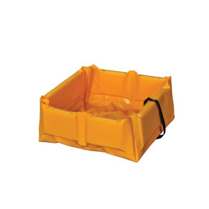 EAGLE 2’x4’x6”, 30 Gallon Capacity, Folding Spill Containment Berm, Quik-Deploy™ SpillNEST™, Yellow - T8003FS EAGLE 2’x4’x6”, 30 Gallon Capacity, Folding Spill Containment Berm, Quik-Deploy™ SpillNEST™, Yellow - T8003FS