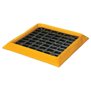 EAGLE 1 Drum, 10 Gallon Capacity, Spill Containment Berm, With Grate, SpillNEST™, Yellow - T8101G EAGLE 1 Drum, 10 Gallon Capacity, Spill Containment Berm, With Grate, SpillNEST™, Yellow - T8101G