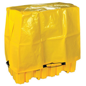 EAGLE 60"L x 39.25"W x 43.31" H, 2 Drum Pallet Tarp Cover, Yellow - T8603 EAGLE 60"L x 39.25"W x 43.31" H, 2 Drum Pallet Tarp Cover, Yellow - T8603
