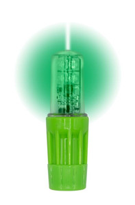 CHECKERS Rocket® II Super Bright LED Light for 1156 Socket Style Warning Whips, Solid Green - WLFS.4LED.G