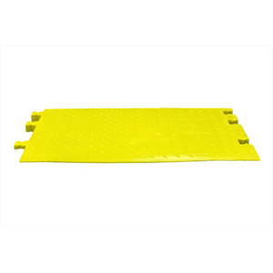 CHECKERS Female Ramp for 5-Channel Yellow Jacket® AMS® Modular Accessibility System, ADA Cable Protector for 1" Lines, Yellow - WSA-125-RFAH-DY CHECKERS Female Ramp for 5-Channel Yellow Jacket® AMS® Modular Accessibility System, ADA Cable Protector for 1" Lines, Yellow - WSA-125-RFAH-DY