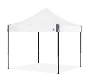 E-Z UP 10x10 Endeavor, Aluminum Black Frame, White Top E-Z UP 10x10 Endeavor, Aluminum Black Frame, White Top