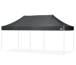 E-Z UP 10x20 Eclipse White Steel Frame, Steel Gray Top E-Z UP 10x20 Eclipse White Steel Frame, Steel Gray Top