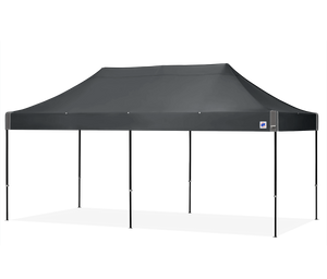 E-Z UP 10x20 Eclipse Black Steel Frame, Steel Gray Top E-Z UP 10x20 Eclipse Black Steel Frame, Steel Gray Top