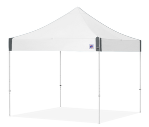 E-Z UP 10x10 Enterprise White Steel Frame, White Top