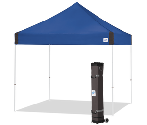 E-Z UP Vantage 10x10, White Frame Royal Blue Top