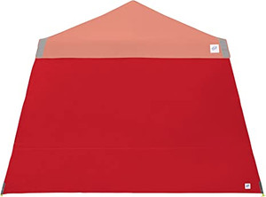 E-Z UP 10' Angle Leg Sidewall, no Zippers, Red