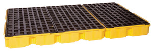 6 Drum Containment Platform - Yellow w/Drain