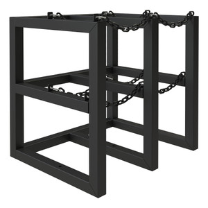 DURHAM Gas Cylinder Rack for 4 Vertical Cylinders