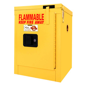 SECURALL 4 Gal. Self-Close, Self-Latch Safe-T-Door, Flammable Cabinet, Yellow SECURALL 4 Gal. Self-Close, Self-Latch Safe-T-Door, Flammable Cabinet, Yellow