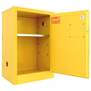 SECURALL 12 Gal. Self-Latch Standard Door, Flammable Cabinet, Yellow