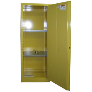 SECURALL 22 Gal. Self-Latch Standard Door, Flammable Cabinet, Yellow
