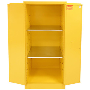 SECURALL 60 Gal. Self-Latch Standard 2-Door, Flammable Cabinet, Yellow