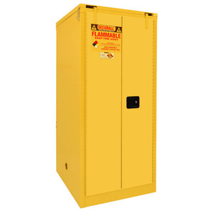 SECURALL 120 Gal. Self-Close, Self-Latch Safe-T-Door, Flammable Paint/Ink Cabinet, Yellow