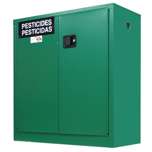 SECURALL 30 Gal. Self-Latch Standard 2-Door, Pesticide Cabinet, Green SECURALL 30 Gal. Self-Latch Standard 2-Door, Pesticide Cabinet, Green
