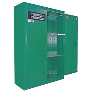 SECURALL 45 Gal. Self-Latch Standard 2-Door, Pesticide Cabinet, Green SECURALL 45 Gal. Self-Latch Standard 2-Door, Pesticide Cabinet, Green