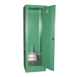 SECURALL 2-4 D, E Cyl. Self-Latch Standard Door, Fire-Lined, Medical Cabinet, MedGreen