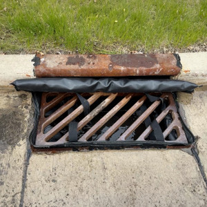 ENPAC 24"x48" Storm Sentinel® Curb Inlet Filter with Silt Bag, No Overflow, Black