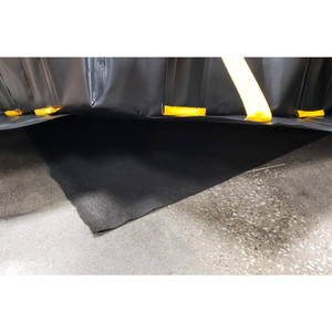 BLACK DIAMOND Geotextile Ground Pad for Spill Berms, Black