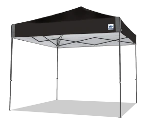 E-Z UP Pyramid™ 10'x10' Black Canopy, Steel Frame
