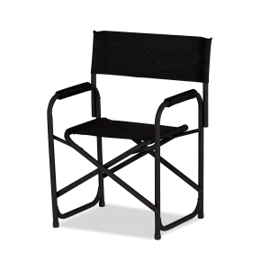 E-Z UP Directors Chair, Black
