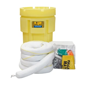 ENPAC 65-Gallon Salvage Drum Marine Spill Kit, Oil Only, Yellow
