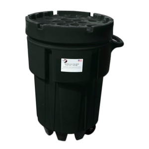 ENPAC 95-Gallon Wheeled Poly SpillPack Drum, Black (1299-BD)