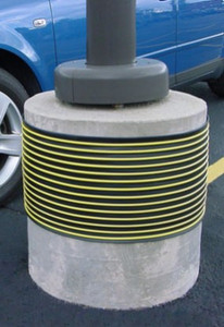 Innoplast Bumperwrap - Black/Yellow, 40 foot roll,  12" wide x 1/2" thick Innoplast Bumperwrap - Black/Yellow, 40 foot roll,  12" wide x 1/2" thick