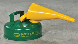 EAGLE  2 Quart Safety Can for Combustibles, Type I, Flame Arrester, Funnel, Green - UI4FSG