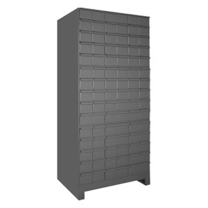 DURHAM 029-95, 90 drawer unit with base, gray