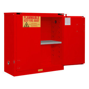 DURHAM 1030S-17, Flammable Storage, 30 Gallon, Self Close
