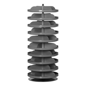 DURHAM 1110-95, 17" Revolving Rotabin, 10 shelves