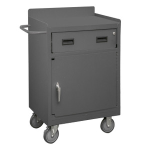 DURHAM 2203-LU-95, Mobile Bench Cabinet, 1 shelf, 1 drawer