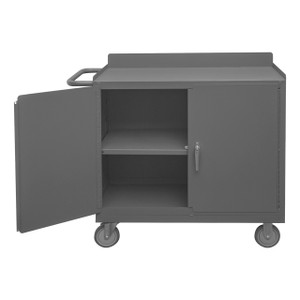 DURHAM 2210A-LU-95, Mobile Bench Cabinet, 1 shelf