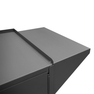 DURHAM 3400-95, Mobile Bench Cabinet, 1 shelf, 2 doors