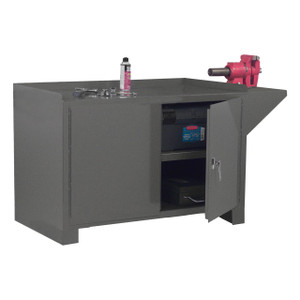 DURHAM 3403-95, Stationary Workstation, vice shelf
