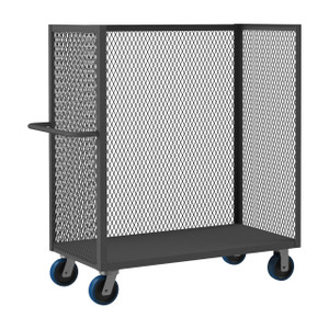 DURHAM 3ST-EX2460-6PU-95, 3 Sided Mesh Truck, 1 shelf