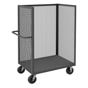 DURHAM 3ST-EX2460-95, 3 Sided Mesh Truck, 1 shelf