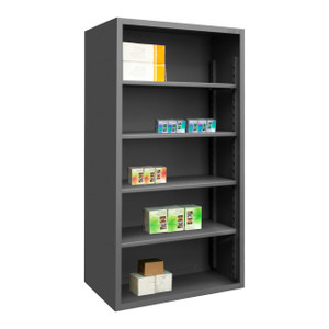 DURHAM 5019-4S-95, Enclosed Shelving, 24X60, 4 shelves