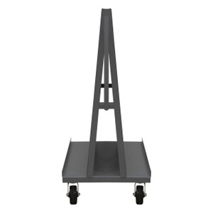 DURHAM AF-243652-PBS60-5PH-95, A-Frame Truck, pegboard panels, gray