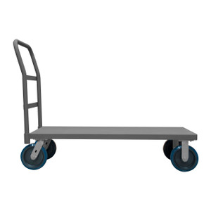 DURHAM EPT30608PU95, Platform Truck, 8 Polyurethane, lip down