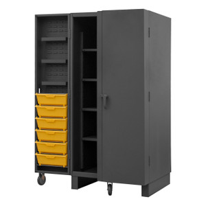 DURHAM HDC36-DC12TB4S95, Cabinet, 10 shelves, 12 tilt bins