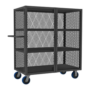 DURHAM HTL-2448-DD-3-6PU-95, Security Mesh Truck, 3 shelves DURHAM HTL-2448-DD-3-6PU-95, Security Mesh Truck, 3 shelves