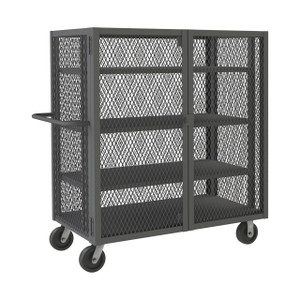 DURHAM HTL-2448-DD-3AS-95, Security Mesh Truck, 4 shelves